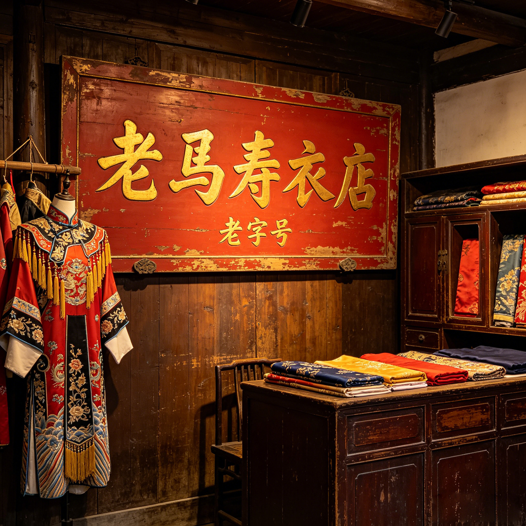 老马寿衣店实景